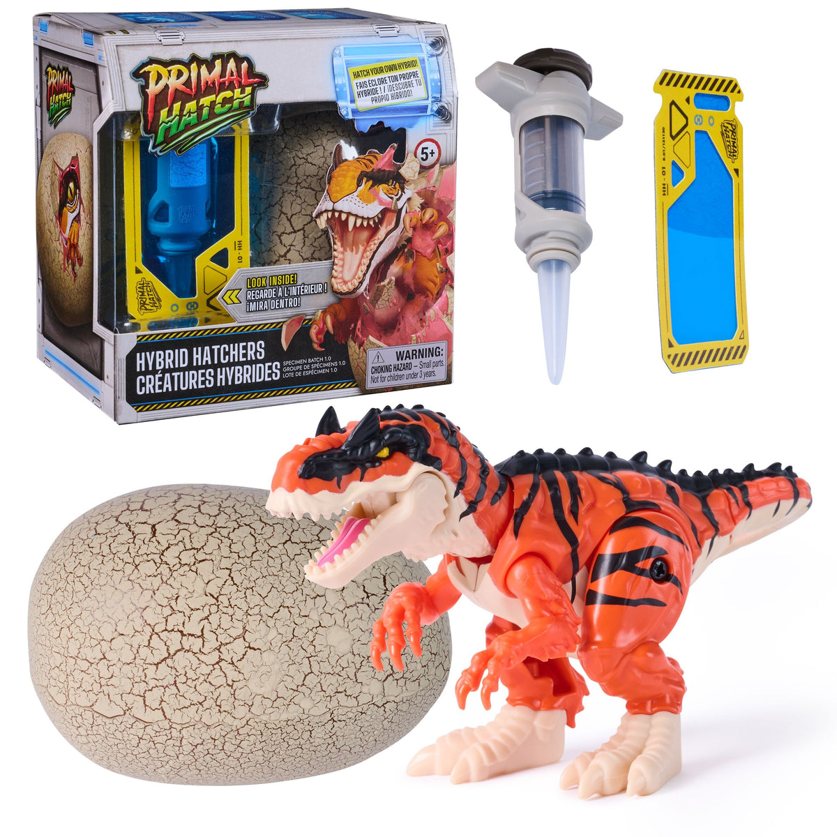 Primal Hatch Figure Hybrid Hatchers, Interactive Mystery Dinosaur Toy & Egg, Ages 5+, Assorted