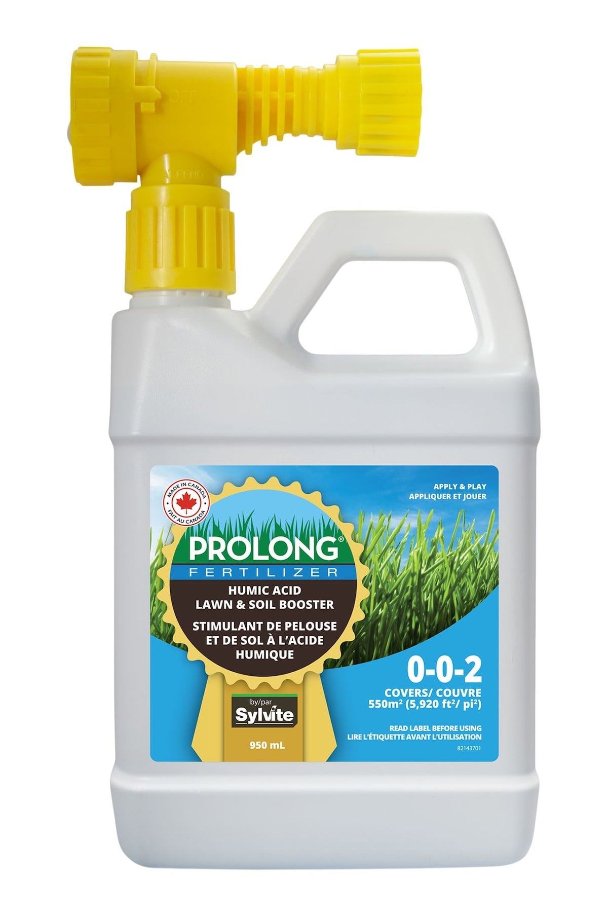 Prolong Spray Liquid Humic Acid Lawn & Soil Booster, 950 mL