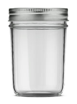 Pur Mason Smooth Design Regular Mouth Glass Jar with Lid & Band, 8-oz, 12-pk