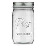 Pur Mason Wide Mouth Canning Glass Jar with Lid & Band, 32-oz/946-mL, 12-pk
