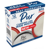 Pur Mason Wide Mouth Canning Lid with No Band, 12-pk