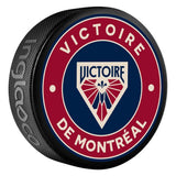 PWHL Montreal Victoire Classic Souvenir Hockey Puck, 6-oz