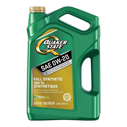 Quaker State Full Synthetic 0W20 Engine/Motor Oil, 5-L