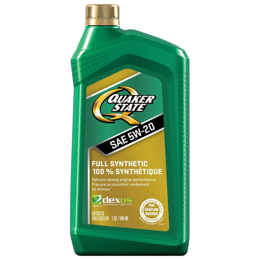 Quaker State Full Synthetic 5W20 Engine/Motor Oil, 946-mL