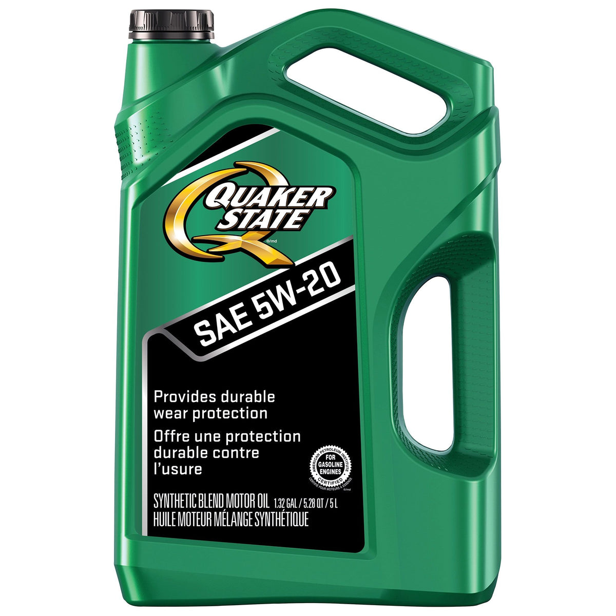 Quaker State Semi-Synthetic 5W20 Motor Oil, 5-L Jug