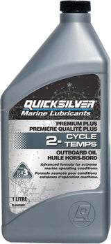 Quicksilver 2-Stroke Premium Plus Marine Outboard Oil, 1-L