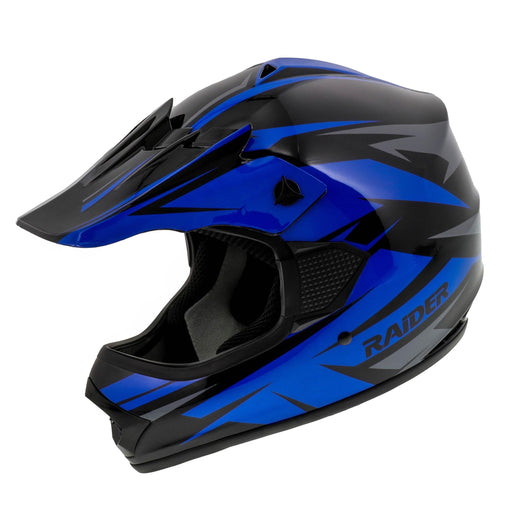 Raider GX4 ATV Helmet, Youth, Blue, Assorted Sizes