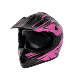 Raider GX4 Youth Dirt Bike/ATV Helmet, Pink/Black, Assorted Sizes