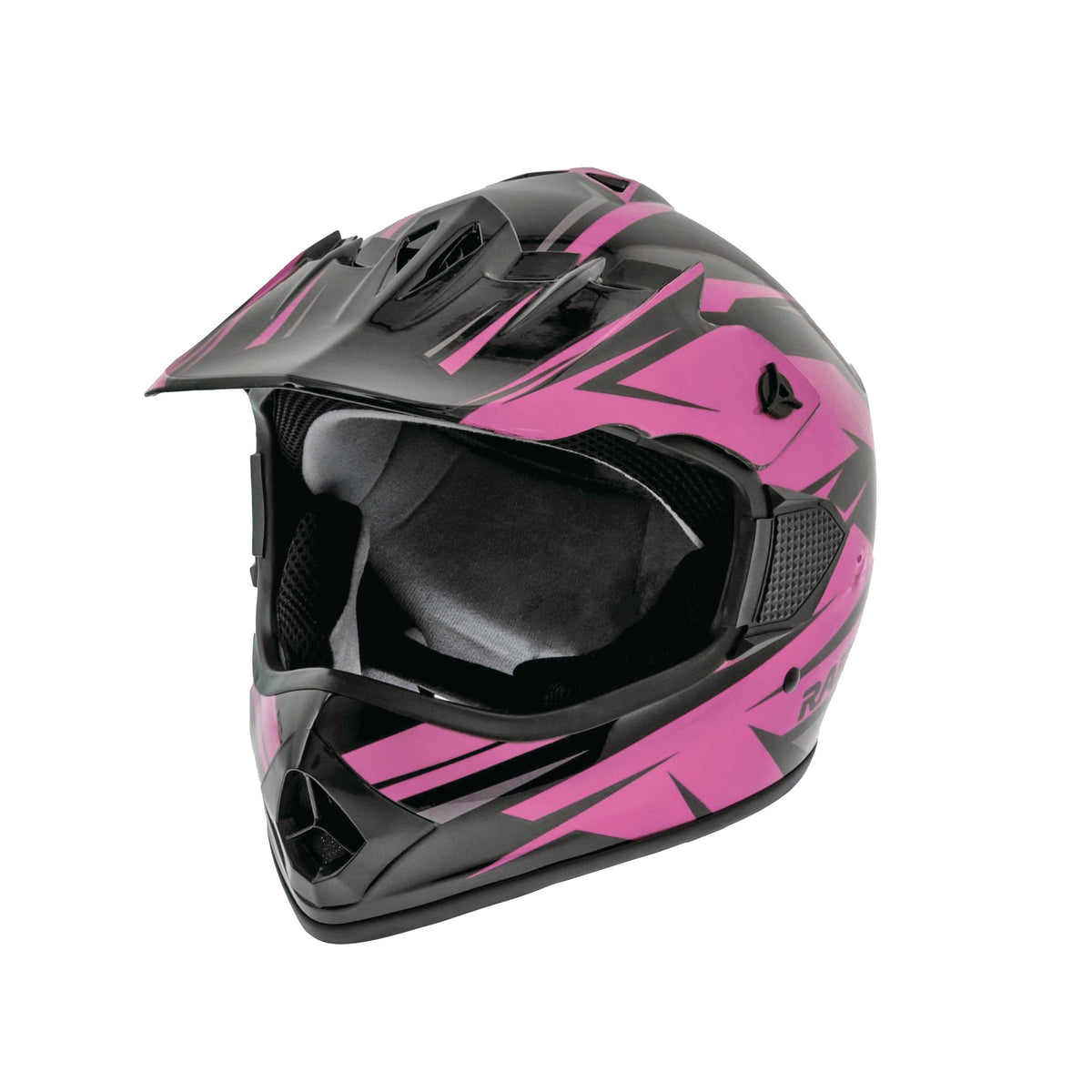 Raider RX2 ATV Helmet, Adult, Pink/Black, Assorted Sizes