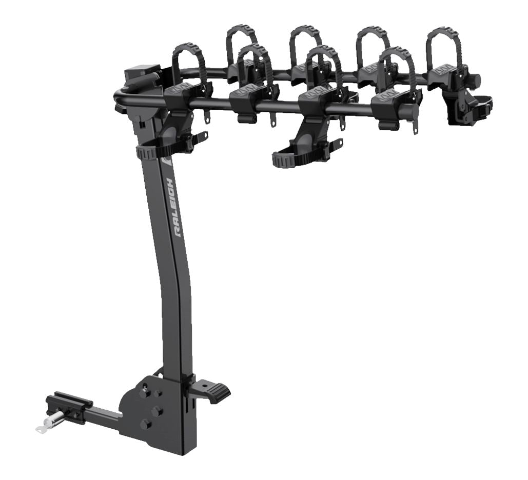 Raleigh 4 Dual Arm Hitch Mounted Hanging Bike Carrier, 4-Bikes