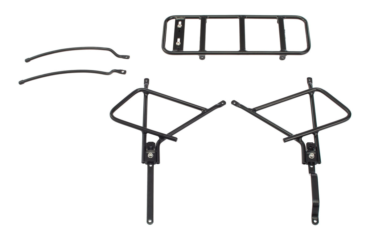 Raleigh Adjustable Rear Bike Rack, Lightweight, Aluminum, Black