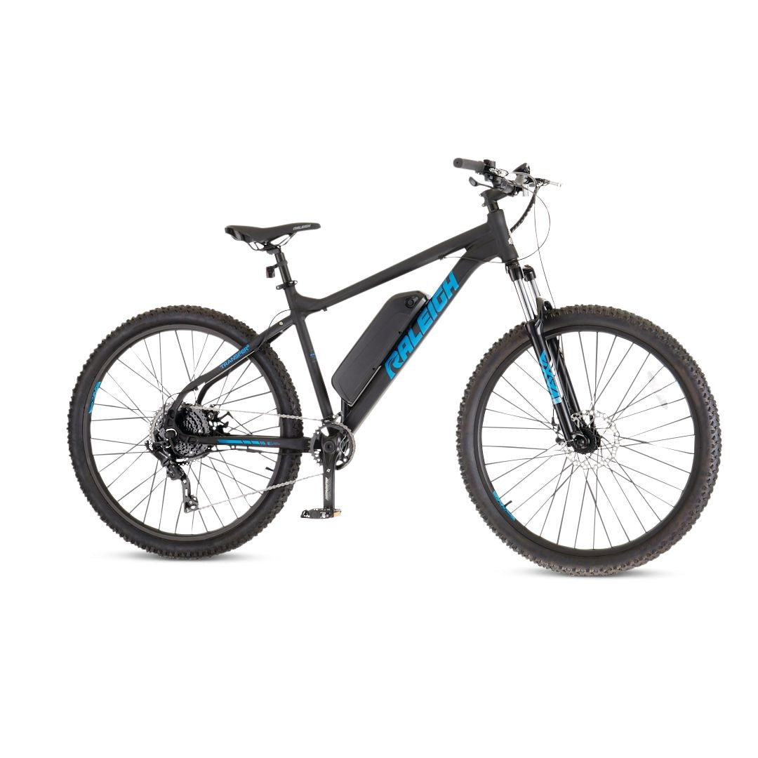 Raleigh Ascend Hardtail Mountain 36V Electric Bike, 350W Motor, 27.5-in Wheel, Black