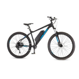 Raleigh Ascend Hardtail Mountain 36V Electric Bike, 350W Motor, 27.5-in Wheel, Black