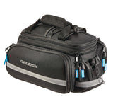 Raleigh Expandable Rack Top Bike Bag withRemovable Carry Strap & Reflective Strip, Black