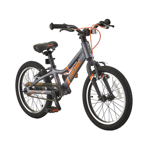 Raleigh Meteor Kids Bike with Reflectors, 16-in Wheel, Grey