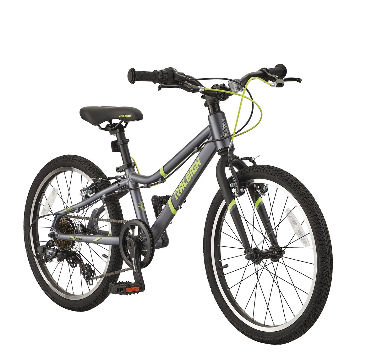 Raleigh Meteor Youth Bike with Reflectors, 7-Speed, 20-in Wheel, Grey