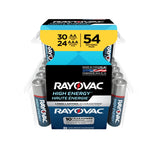 Rayovac AA30/AAA24 Battery Combo Pack, 54-pk