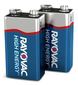 Rayovac HIGH ENERGY 9V/9 Volt Alkaline Batteries, Long Lasting, All Purpose, 4-pk image 4