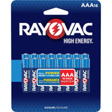 Rayovac HIGH ENERGY AAA Alkaline Batteries, Long Lasting, All Purpose, 16-pk