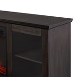 Real Flame Benjamin Landscape Electric Fireplace TV Stand, 81-in, 1500W, Includes Remote Control, Weathered Wood image 3