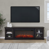 Real Flame Benjamin Landscape Electric Fireplace TV Stand, 81-in, 1500W, Includes Remote Control, Weathered Wood image 5