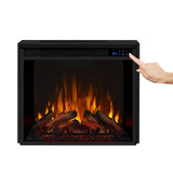 Real Flame Fresno Electric Media Indoor Electric Fireplace TV Stand, 72-in, 1500W, White image 6