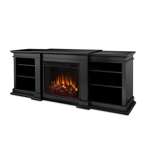Real Flame Fresno Media Indoor Electric Fireplace TV Stand, 72-in, 1500W, Black