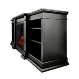 Real Flame Fresno Media Indoor Electric Fireplace TV Stand, 72-in, 1500W, Black image 2