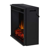 Real Flame Fresno Media Indoor Electric Fireplace TV Stand, 72-in, 1500W, Black image 4