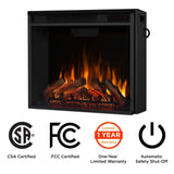 Real Flame Valmont Media Indoor Electric Fireplace TV Stand, 74-in, 1500W, Includes Remote Control & Firebox, Chestnut Oak image 6