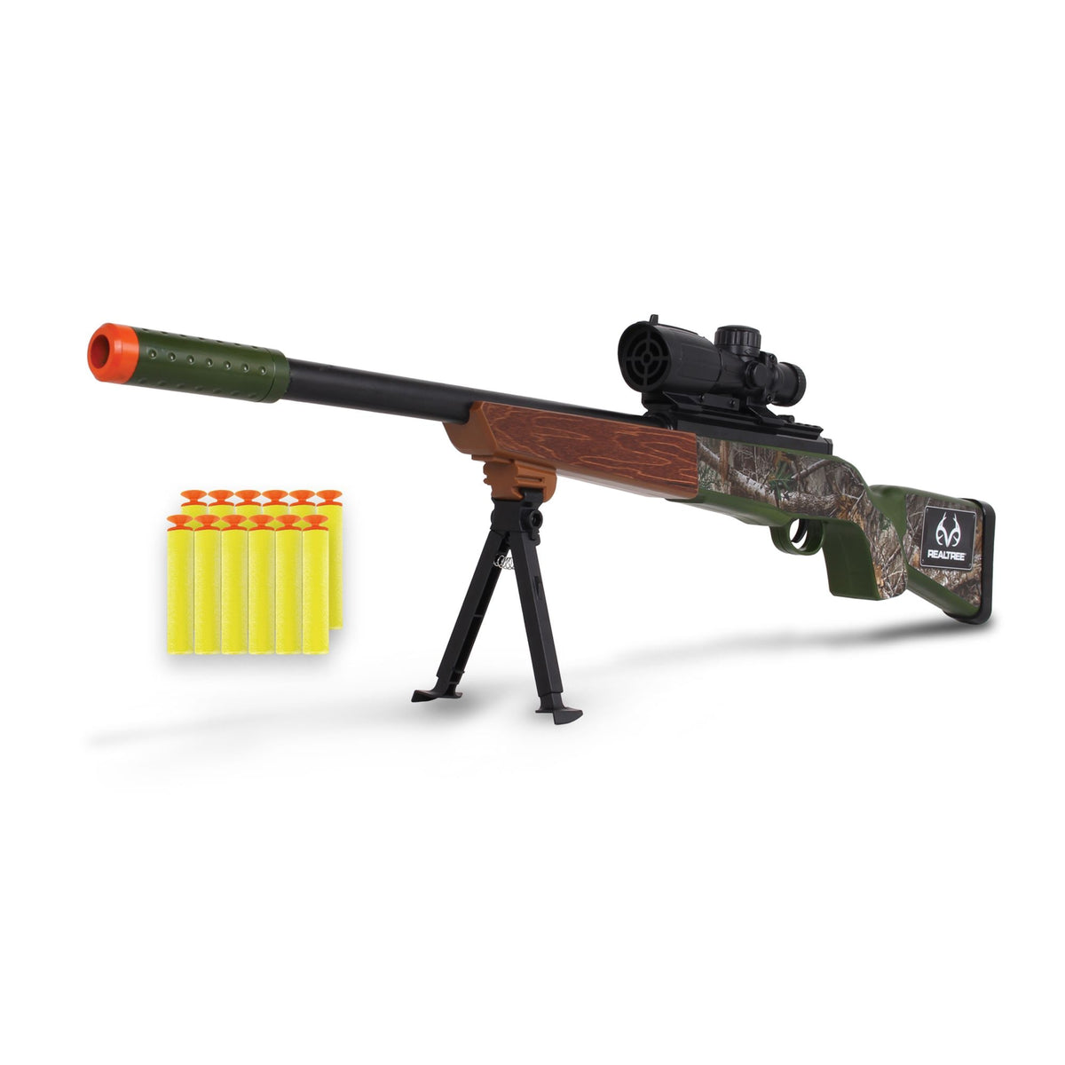 RealTree Green Hunting Rifle Toy with Built-in Scope