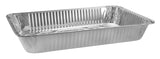 Rectangle Foil Reusable Full Deep Steam Baking Pan, Silver, 21-in, for Baking/Cooking/Steaming