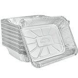 Rectangle Foil Reusable Half Size Steam Baking Pan, Silver, 12-in, for Baking/Cooking/Steaming image 2