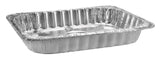 Rectangle Foil Reusable Steam Baking Pan, Silver, 17-in, for Baking/Cooking/Steaming