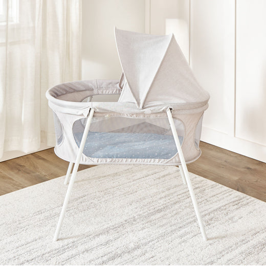 Regalo Baby Basics Infant Bassinet with Canopy, Grey