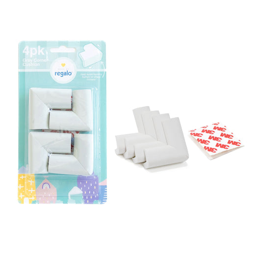 Regalo Child-Proofing Furniture Edge Cushion Bundle, Grey, 16-ft