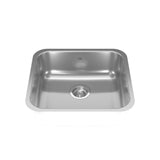 Reginox Single Stainless Steel Sink, 19.75x17.75-in