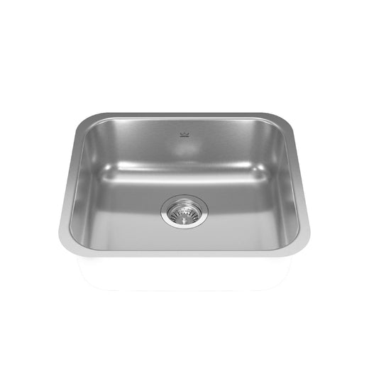 Reginox Single Stainless Steel Sink, 19.75x17.75-in