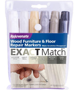 Rejuvenate Exact Match Wood Furniture & Floor Repair Markers, White-Grey, 6 Shades image 2