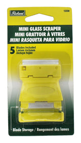 Richard Mini Glass Scraper with Single Edge Razor Blades, 6-pc