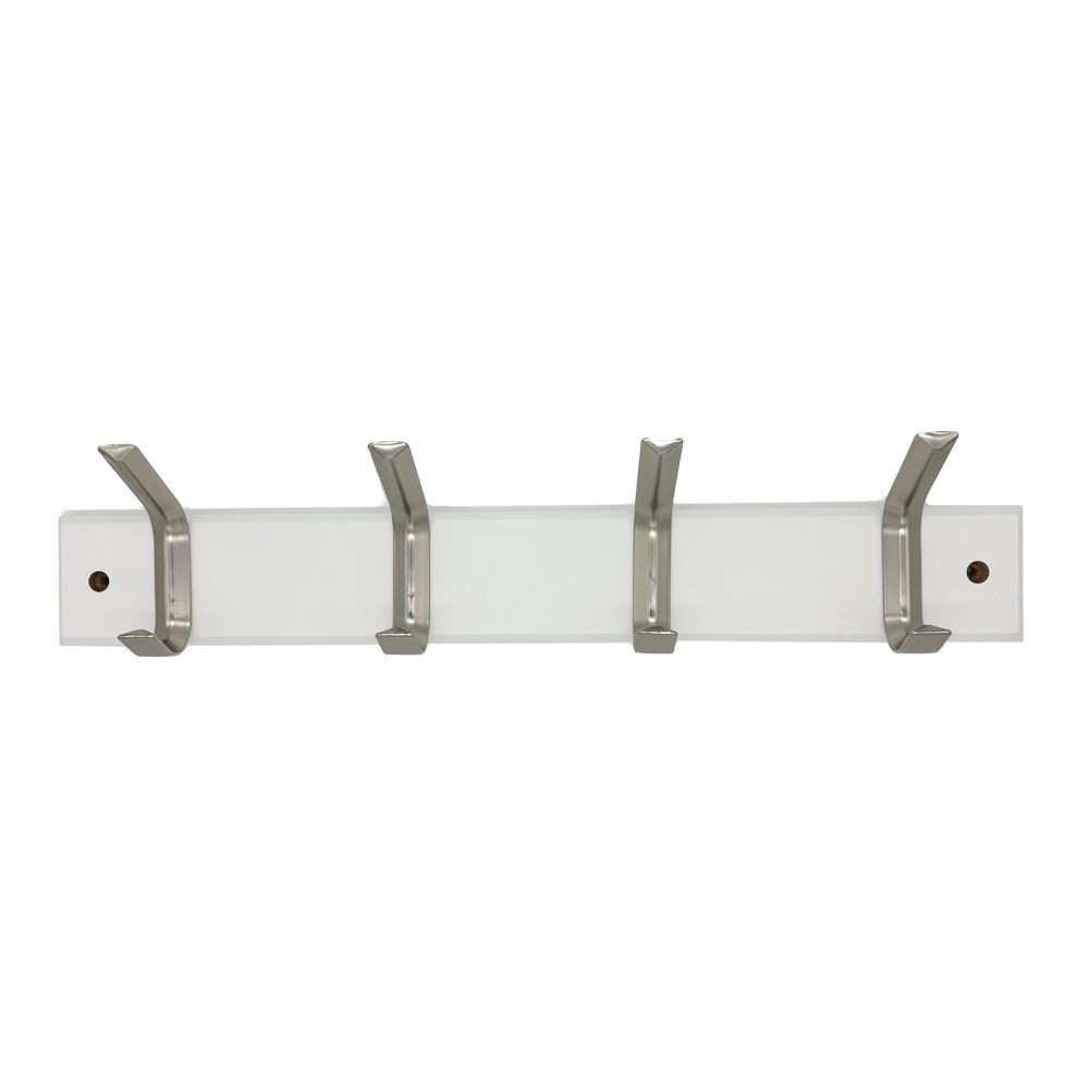 Richelieu Double 4 Hook on Board, 18", White
