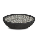 Riverside Oval Concrete Propane Fire Pit in Shale, 48-in