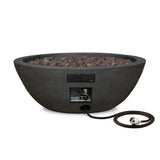 Riverside Round Concrete Gas Fire Pit in Shale, 36-in image 3