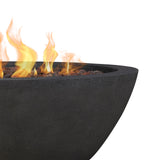 Riverside Round Concrete Gas Fire Pit in Shale, 36-in image 4