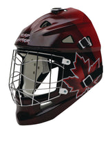 Road Warrior Canada Street Hockey Goalie Helmet Mask with Cage, Youth