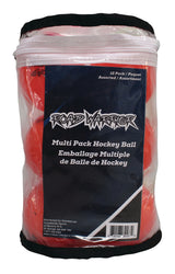 Road Warrior Street Hockey Balls, Assorted Colours, 12-pk