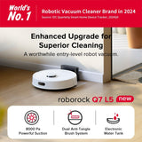 Roborock Q7 L5 2-in-1 Robot Cordless Vacuum & Mop Cleaner, Pet-Friendly, App Controlled, Includes Charging Dock, White image 7