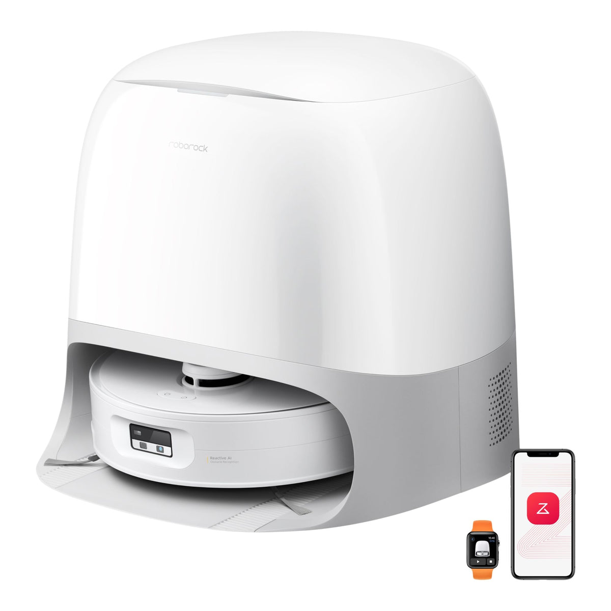 Roborock Qrevo Curv 2 Flow Robot Vacuum & Mop featuring 20,000 Pa suction, a 220 RPM roller mop, and advanced LiDAR navigation.