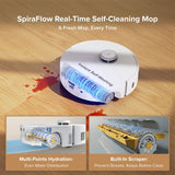 Roborock Qrevo Curv 2 Flow Robot Vacuum & Mop featuring 20,000 Pa suction, a 220 RPM roller mop, and advanced LiDAR navigation. image 6