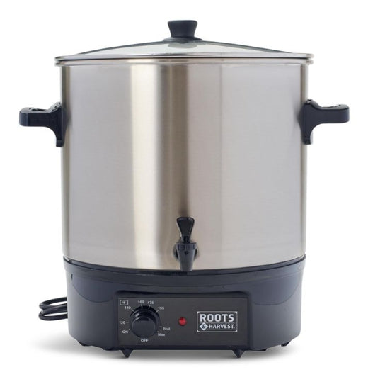 Roots & Harvest Electric Bath Canner with Glass Lid & Stainless Steel Canning Rack